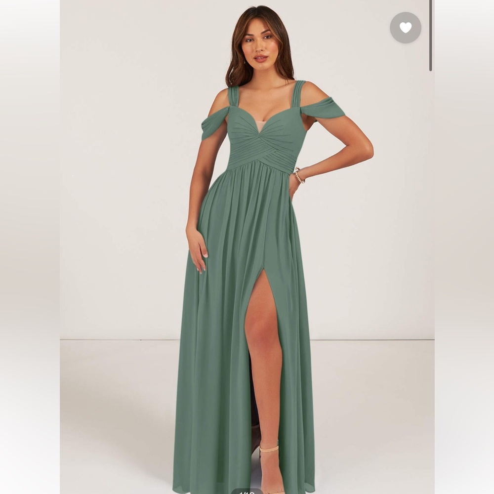 Azazie Lianne Bridesmaids Eucalyptus